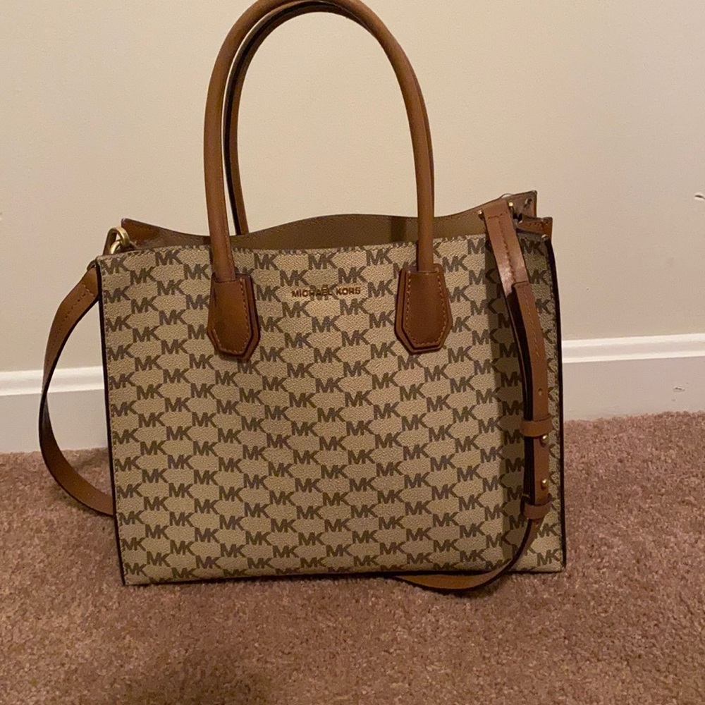 Brown & Tan MK purse
